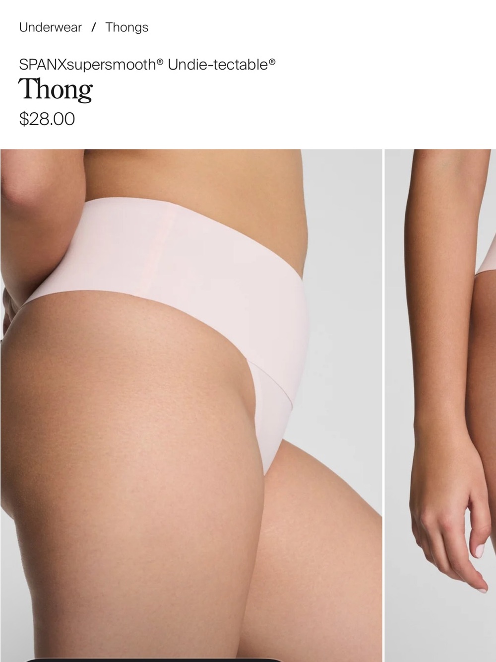 SPANX Undie-tectable Thong